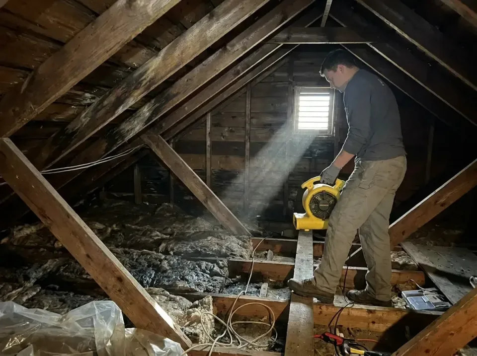 attic-water-damage-drying-proc-007 — frequently asked questions, Emergency Water Extraction & 24/7 Flood Response in Wilberf…